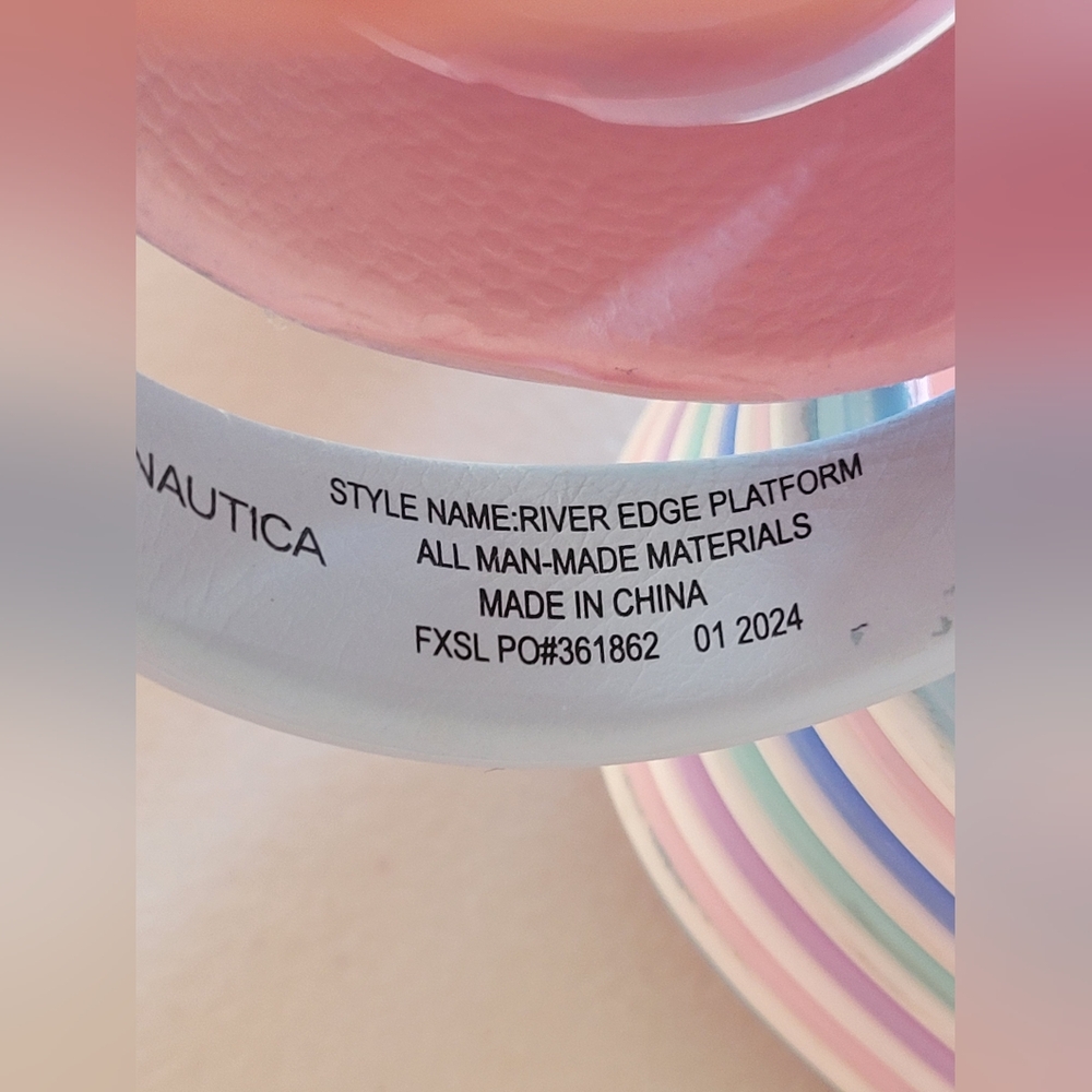Nautica Kids Pastel Clog with Butterfly Accent. Little Girls 12 - Picture 11 of 14
